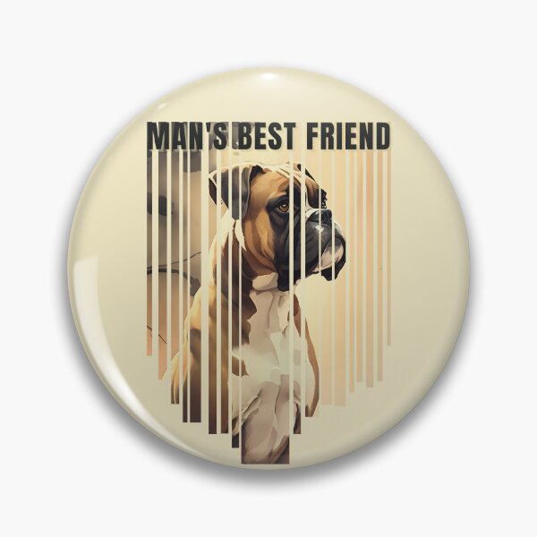 Item preview, Man's Best Friend Boxer Watercolor Descending Stripes designed and sold by Print-A-Joke.