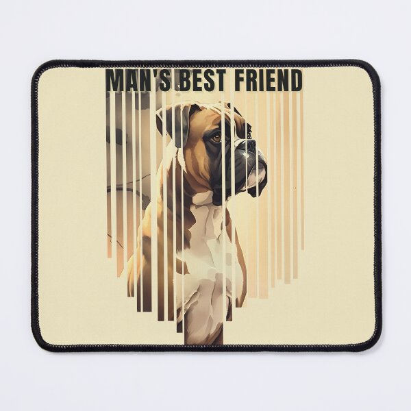 Item preview, Man's Best Friend Boxer Watercolor Descending Stripes designed and sold by Print-A-Joke.