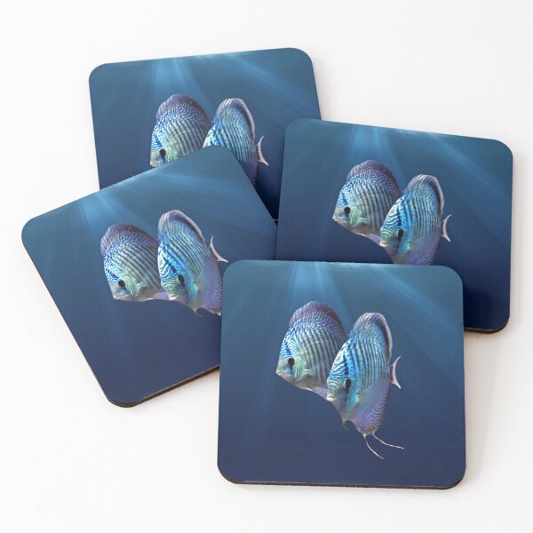 Item preview, DISCUS FISH, blue snakeskin designed and sold by Danicus666.
