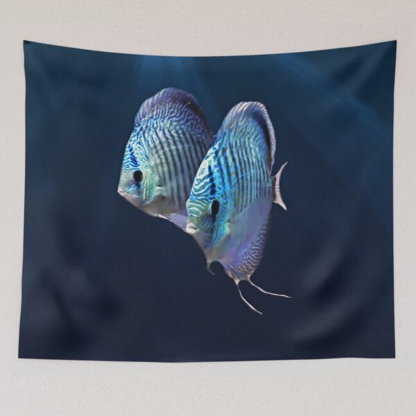 Item preview, DISCUS FISH, blue snakeskin designed and sold by Danicus666.