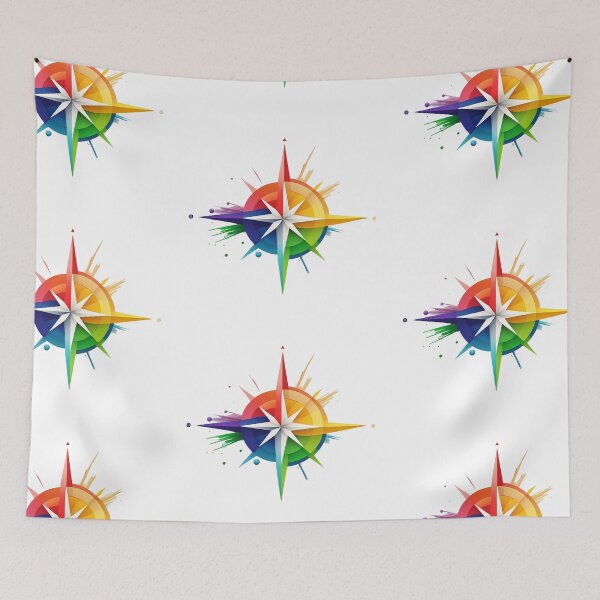 Item preview,  Wind Rose Rainbow Logo  designed and sold by zzibel.