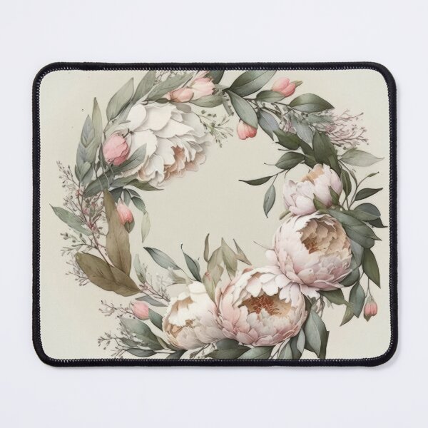 Artikelvorschau, Pink and White Peony Wreath entworfen und verkauft von SoloSeal.