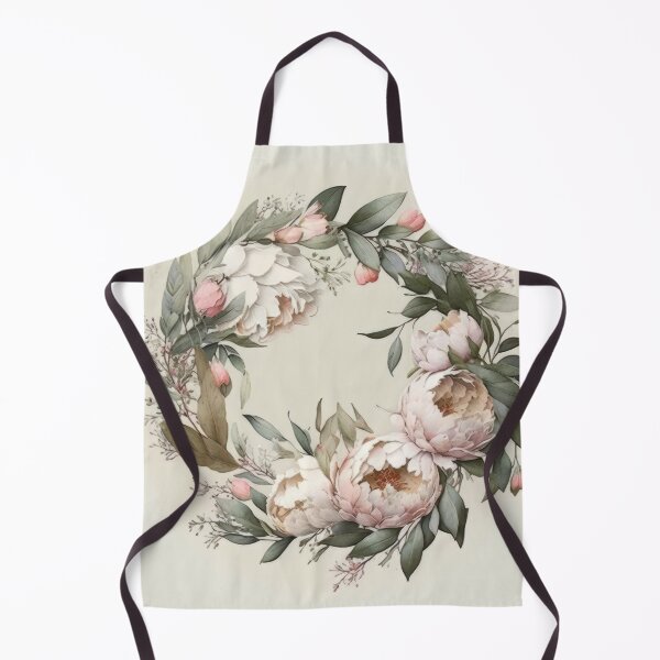 Aperçu de l'œuvre Pink and White Peony Wreath créée et vendue par SoloSeal.