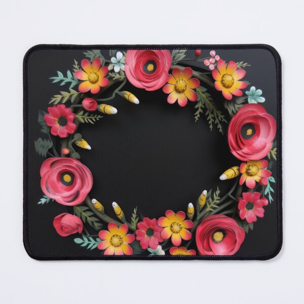 Item preview, Red and Pink Rose Wreath designed and sold by SoloSeal.