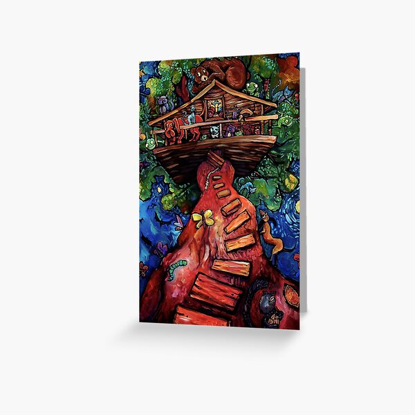 "Treehouse" by Chad Elliott Greeting Card
