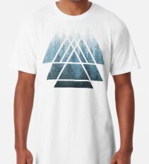 Heilige Geometrie-Dreiecke - Misty Forest Longshirt