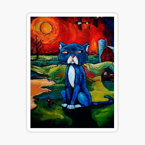 "Toffle the Tomcat" by Chad Elliott Sticker