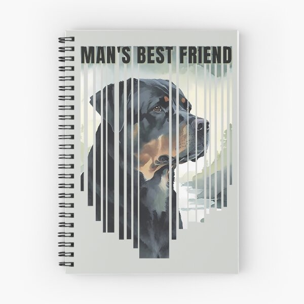 Item preview, Man's Best Friend Rottweiler Watercolor Descending Stripes designed and sold by Print-A-Joke.