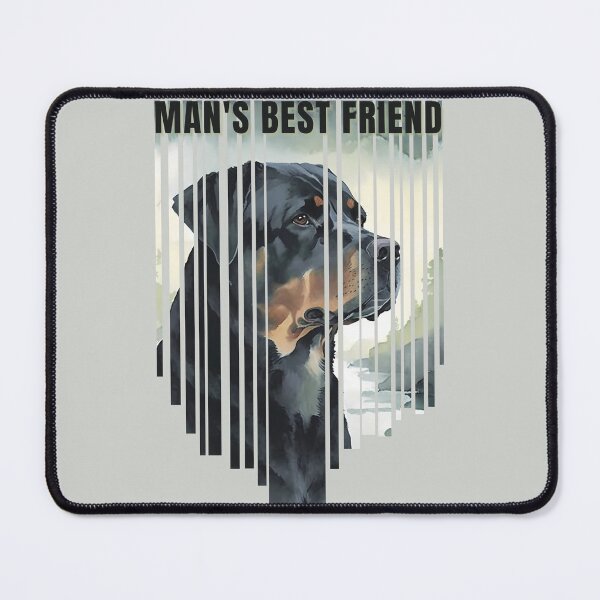 Item preview, Man's Best Friend Rottweiler Watercolor Descending Stripes designed and sold by Print-A-Joke.