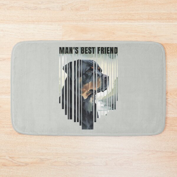 Item preview, Man's Best Friend Rottweiler Watercolor Descending Stripes designed and sold by Print-A-Joke.