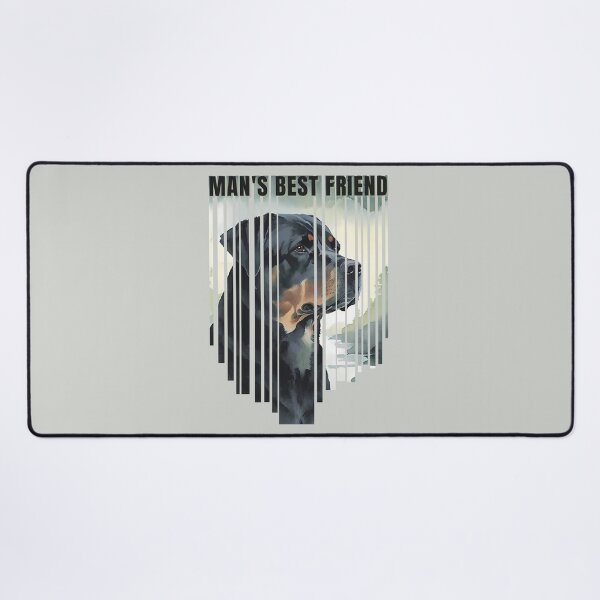 Item preview, Man's Best Friend Rottweiler Watercolor Descending Stripes designed and sold by Print-A-Joke.
