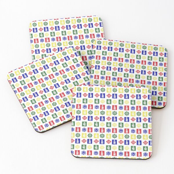 Item preview, Tibetan Motif (Grid) - 5 Elements Palette designed and sold by IZANAMI By Akane Yabushita.