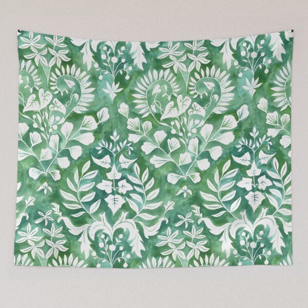Item preview, Negative Space Botanical Watercolor  designed and sold by TigaTiga.