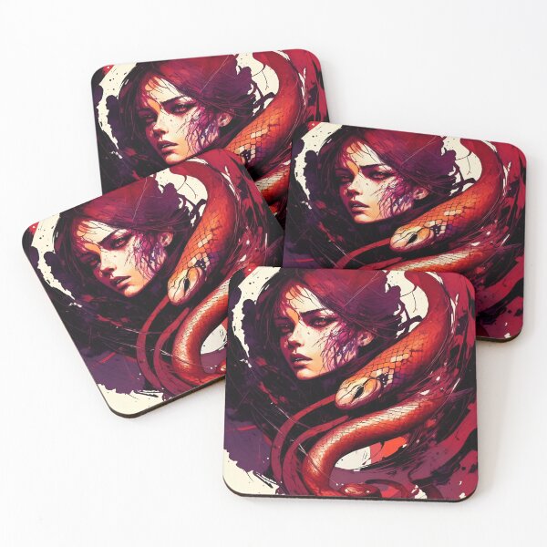 Item preview, snake lady designed and sold by Grimspencilart.