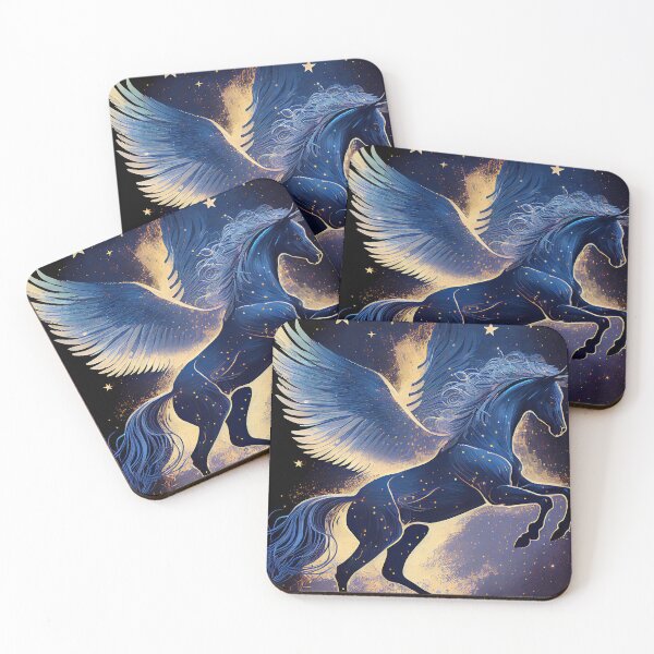 Item preview, Winged Horse on Starry Night designed and sold by SoloSeal.