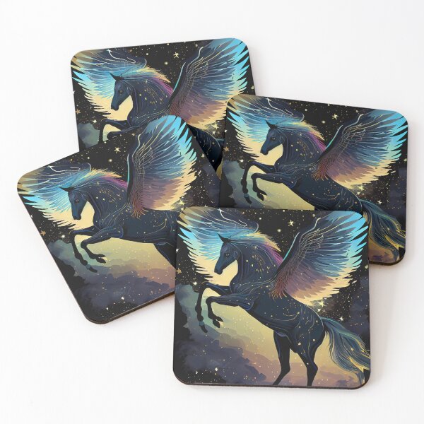 Item preview, Winged Horse on Starry Night designed and sold by SoloSeal.