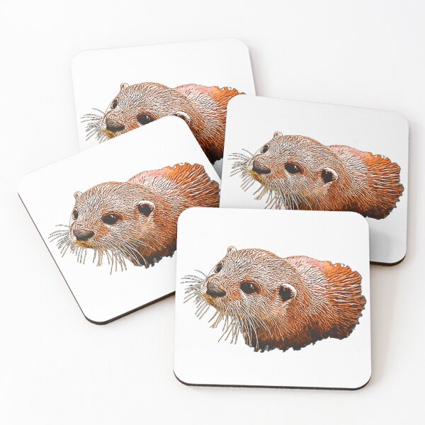 Item preview, Otter canvas pattern, animal lover outfits, adorable ottershirts designed and sold by Kirei-Lily.
