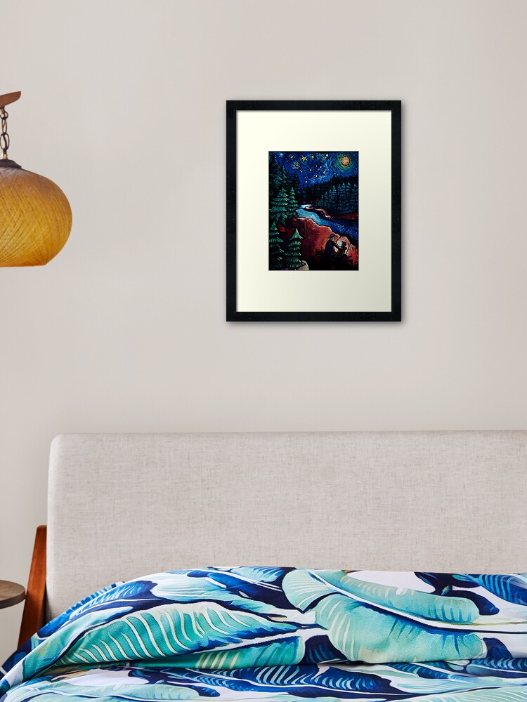 Thumbnail 2 of 7, Framed Art Print, "Fishing Trips" by Chad Elliott designed and sold by Wildermans.
