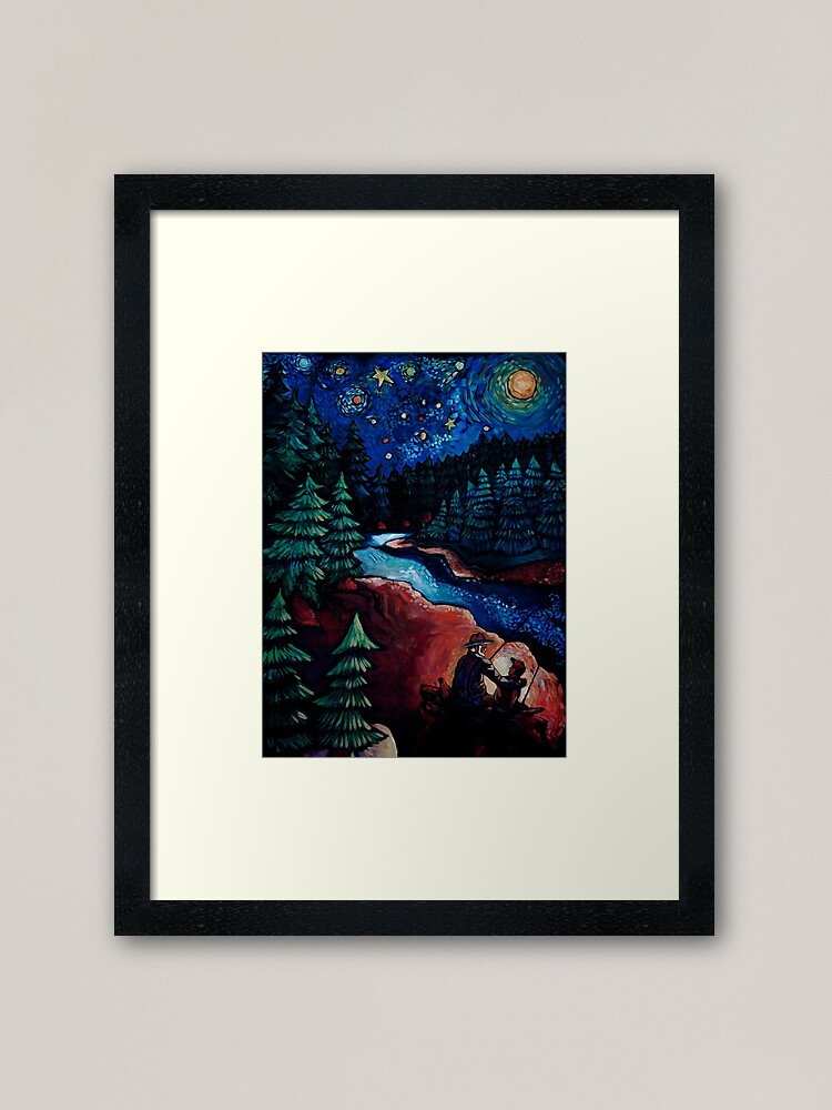 Thumbnail 1 of 7, Framed Art Print, "Fishing Trips" by Chad Elliott designed and sold by Wildermans.