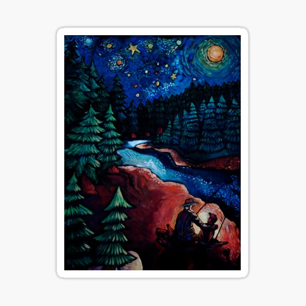 "Fishing Trips" by Chad Elliott Sticker