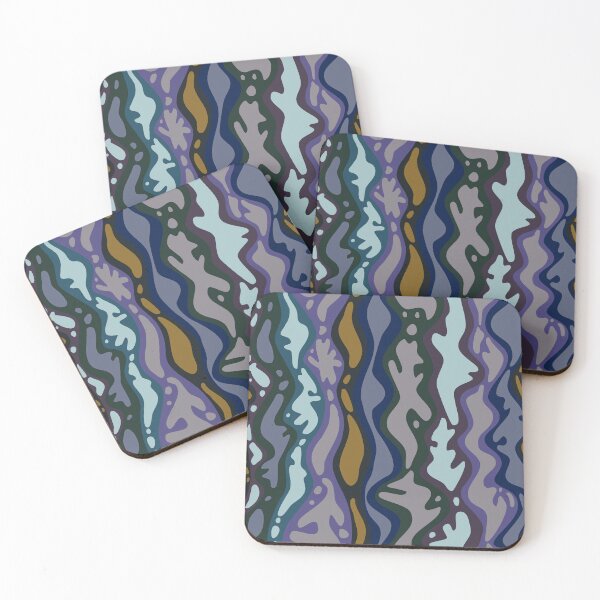 Item preview, Bright abstract waves designed and sold by Blue-Paint.