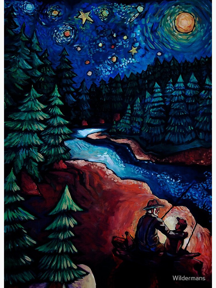 Thumbnail 2 of 2, Art Board Print, "Fishing Trips" by Chad Elliott designed and sold by Wildermans.