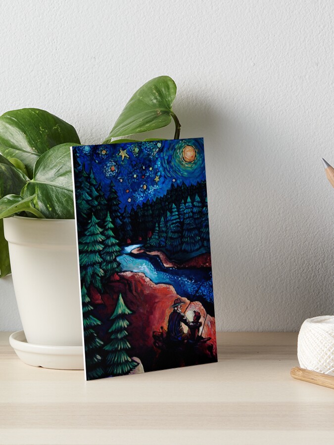 Thumbnail 1 of 2, Art Board Print, "Fishing Trips" by Chad Elliott designed and sold by Wildermans.