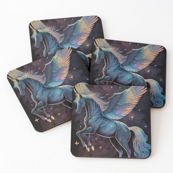 Item preview, Winged Horse on Starry Night designed and sold by SoloSeal.