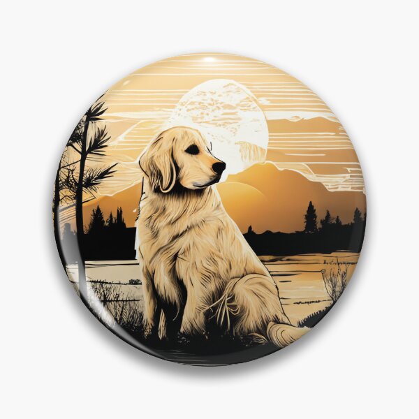 Item preview, Cute Golden Retriever in sunset designed and sold by WECreations.