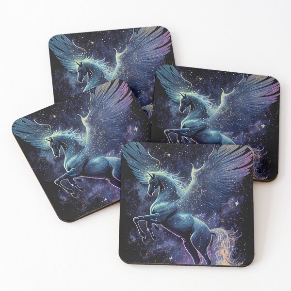 Item preview, Winged Horse on Starry Night designed and sold by SoloSeal.