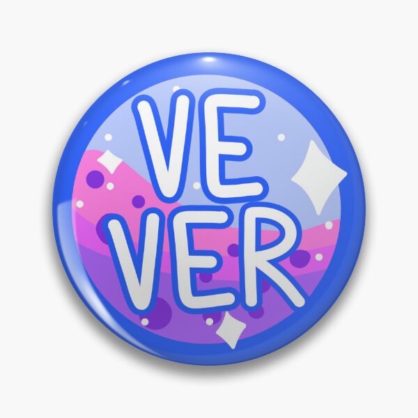 Item preview, ve/ver neon blue & purple boba designed and sold by pridefrogprints.