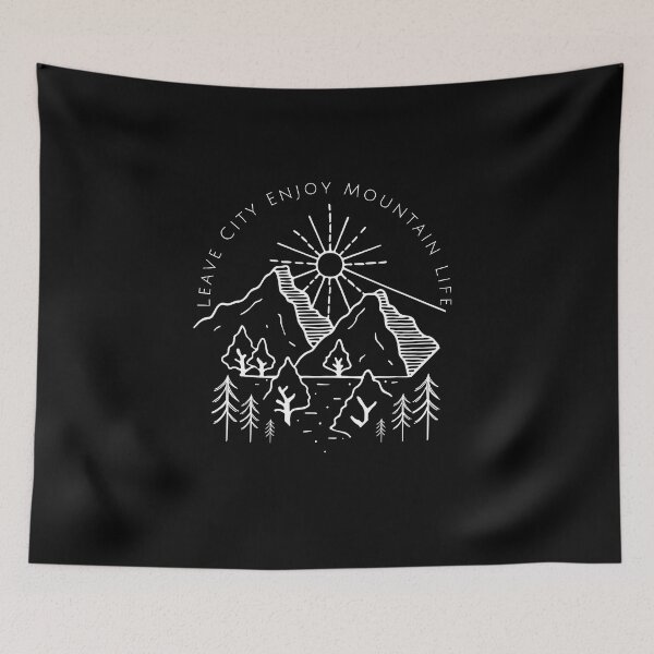 Item preview, Leave City Enjoy Mountain Life designed and sold by SlimAwayhaha.
