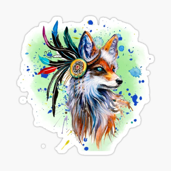 Chief Red Fox Sticker