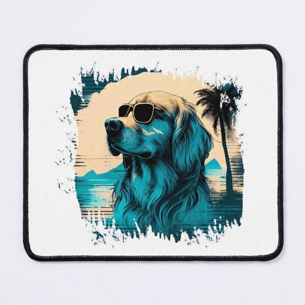 Item preview, Golden Retriever - in sunset - Vintage  designed and sold by WECreations.