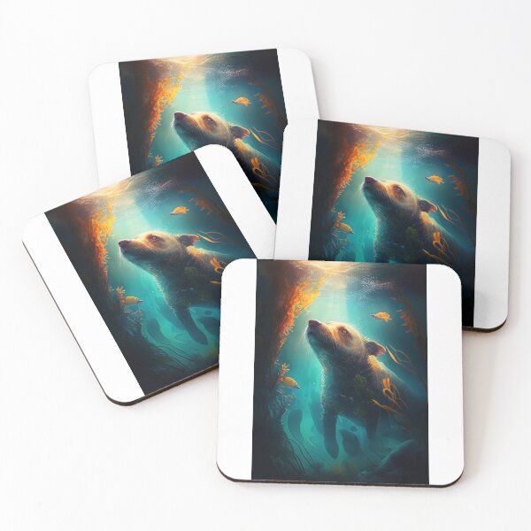Item preview, Happy Dog Splashing Underwater in the Ocean V.12 designed and sold by xMaCaRoN.