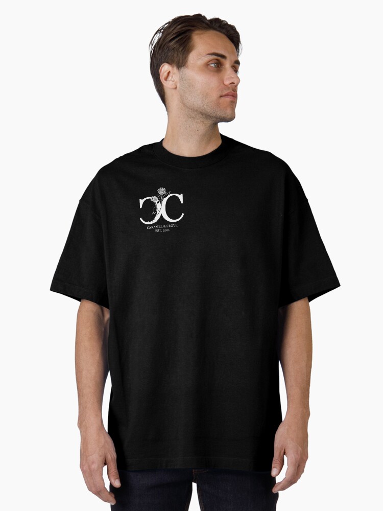 Thumbnail 1 of 7, Oversized T-Shirt, Caramel & Clove Logo (White Design) designed and sold by PlanarProd.