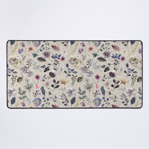 Botanical Pattern Desk Mat