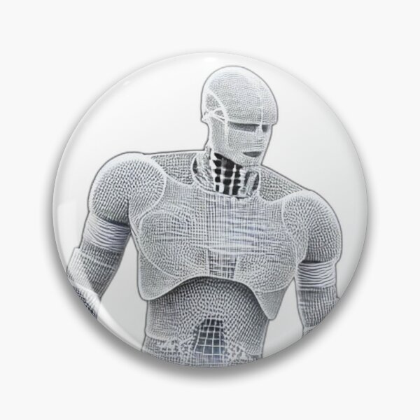Artikelvorschau, Weiß/grauer Roboter, maskuliner Look entworfen und verkauft von NokenaDesign.