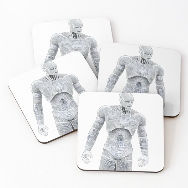 Item preview, White/grey robot, masculine appearance designed and sold by NokenaDesign.