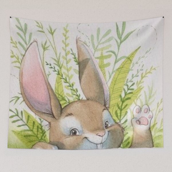 Item preview, Hello Rabbit! designed and sold by iamdesigns14.