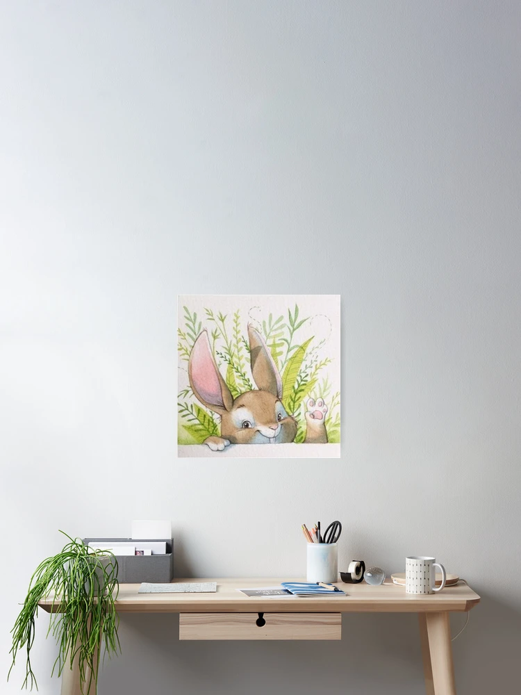 Thumbnail 2 of 3, Poster, Hello Rabbit! designed and sold by iamdesigns14.