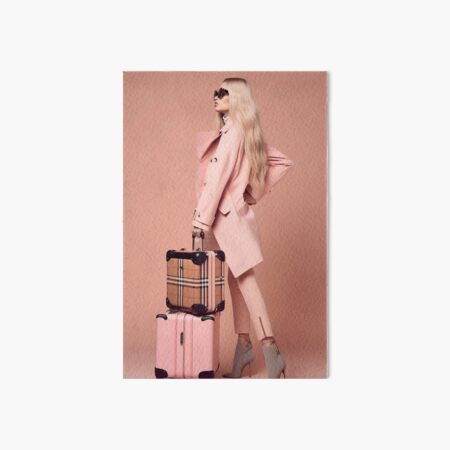 Travel Blonde Woman Art Board Print