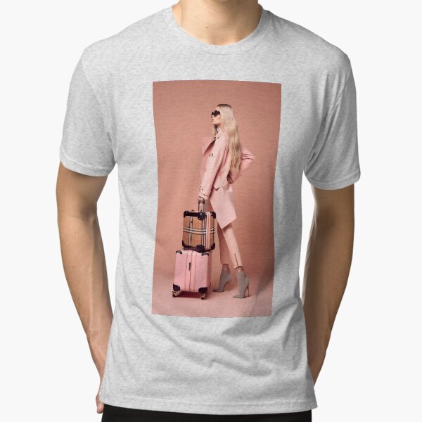 Travel Blonde Woman Tri-blend T-Shirt