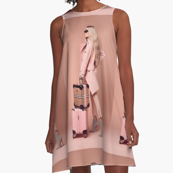 Travel Blonde Woman A-Line Dress