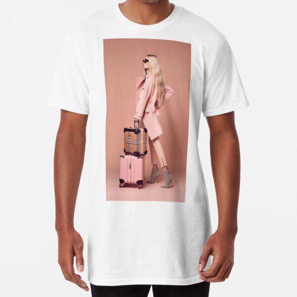 Travel Blonde Woman  Long T-Shirt