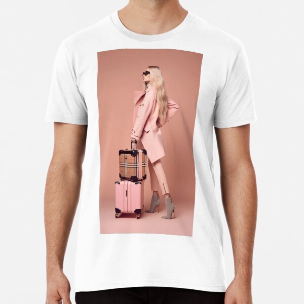Travel Blonde Woman Premium T-Shirt