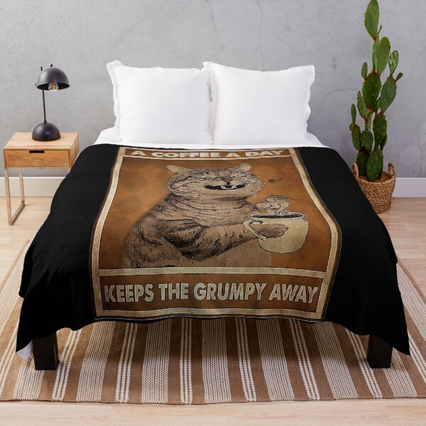 Item preview, A Coffee A Day Keep The Grumpy Away Cat Lover designed and sold by Delmonico2022.