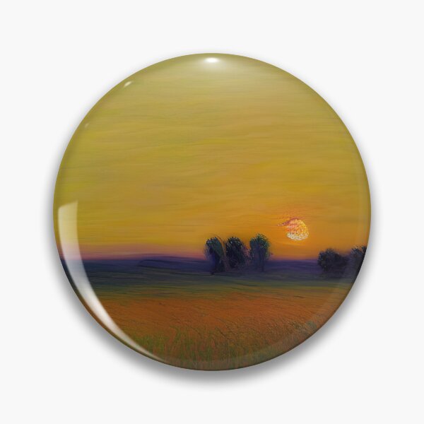 Item preview, Impressionist sunset fields designed and sold by imaigine.