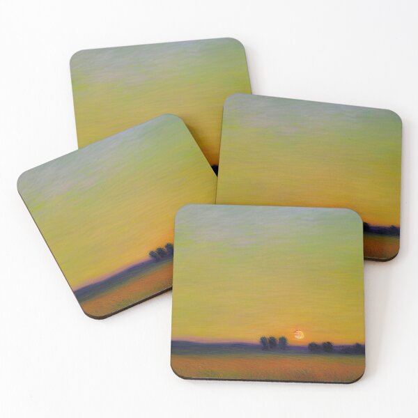 Item preview, Impressionist sunset fields designed and sold by imaigine.