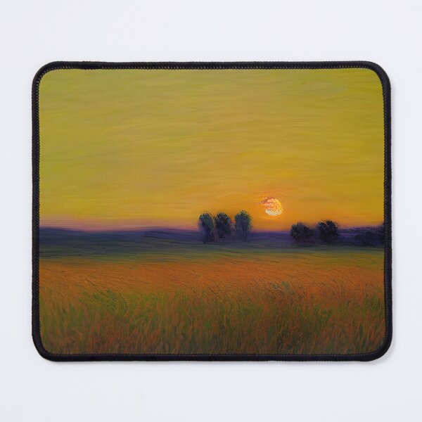 Item preview, Impressionist sunset fields designed and sold by imaigine.